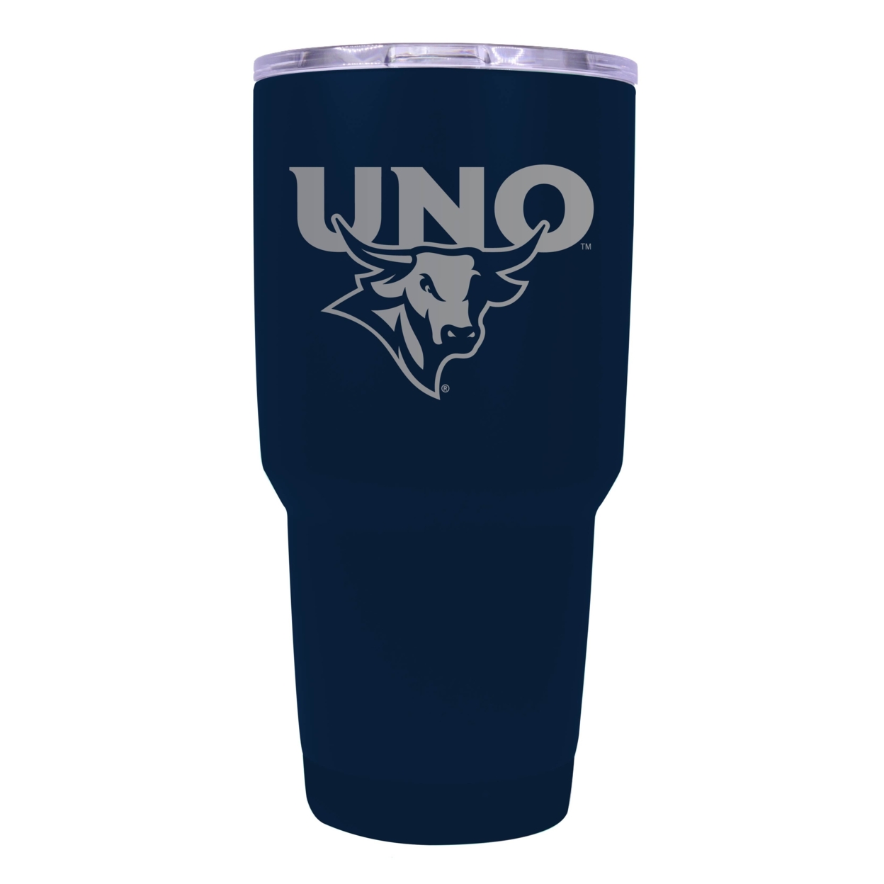 Nebraska At Omaha 24 Oz Laser Engraved Stainless Steel Insulated Tumbler - Choose Your Color. - Navy