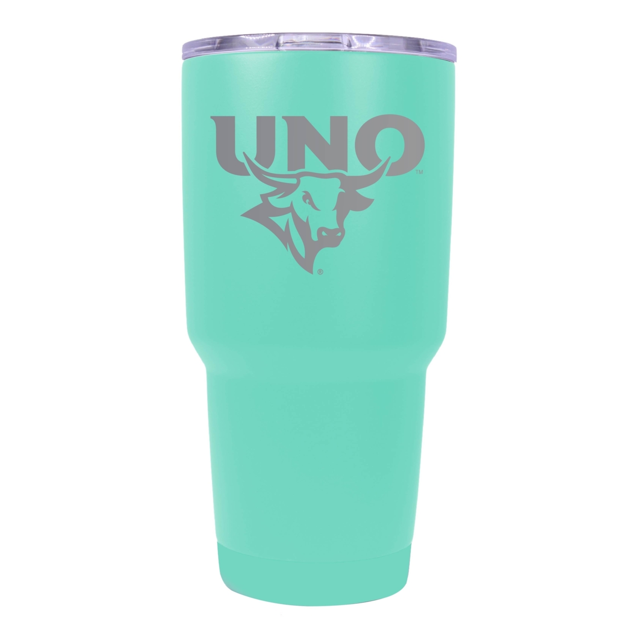 Nebraska At Omaha 24 Oz Laser Engraved Stainless Steel Insulated Tumbler - Choose Your Color. - Seafoam