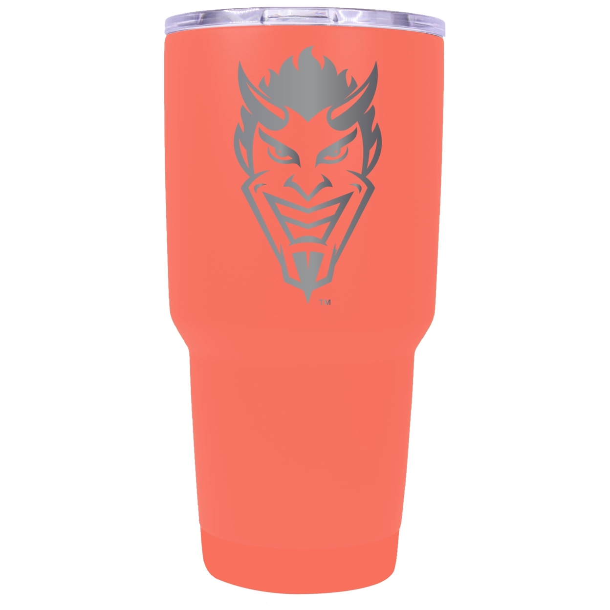 Northwestern State Demons 24 Oz Laser Engraved Stainless Steel Insulated Tumbler - Choose Your Color. - Coral