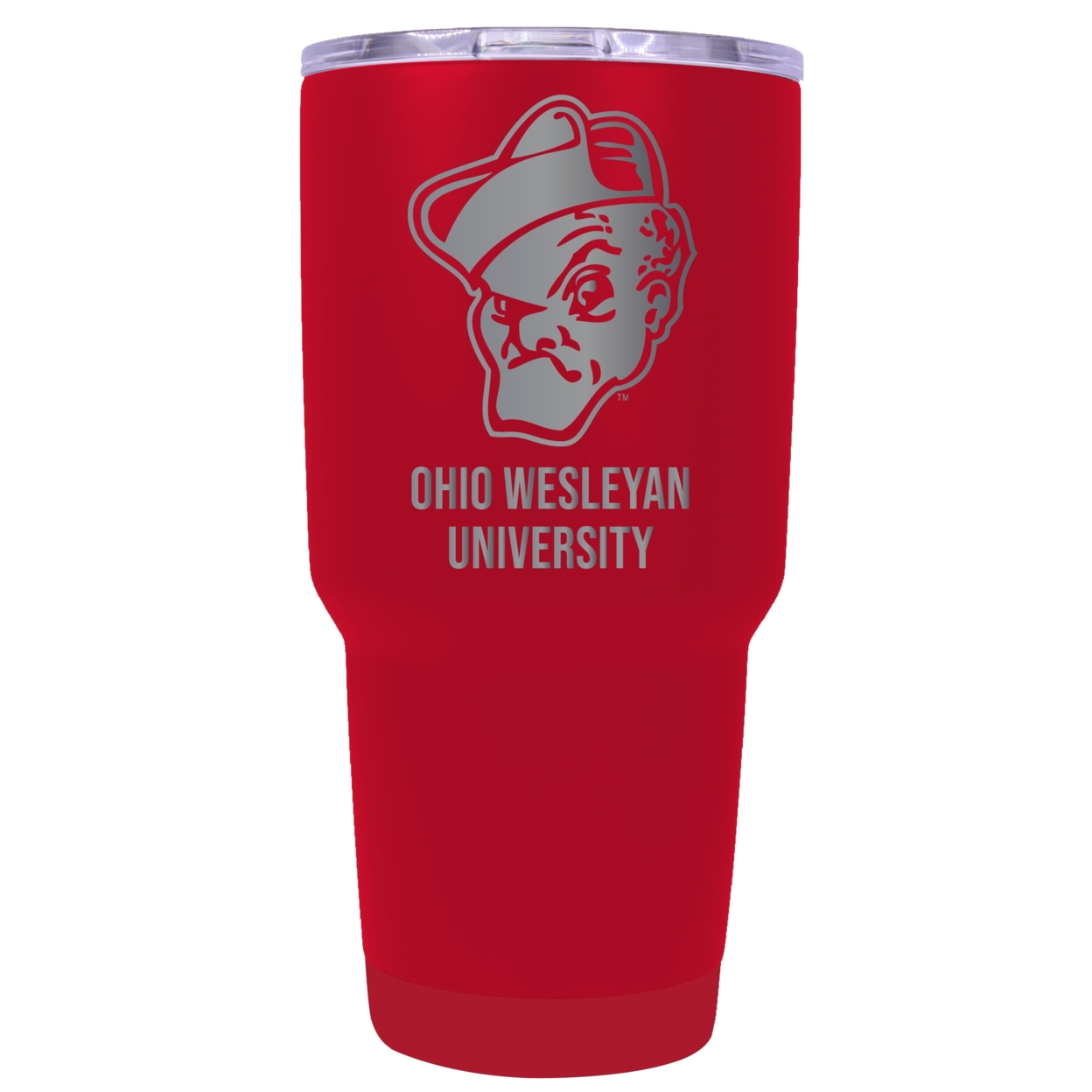 Ohio Wesleyan University 24 Oz Laser Engraved Stainless Steel Insulated Tumbler - Choose Your Color. - Red