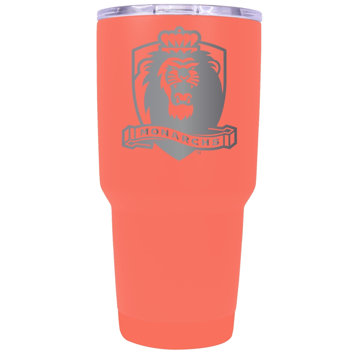 Old Dominion Monarchs 24 Oz Laser Engraved Stainless Steel Insulated Tumbler - Choose Your Color. - Coral