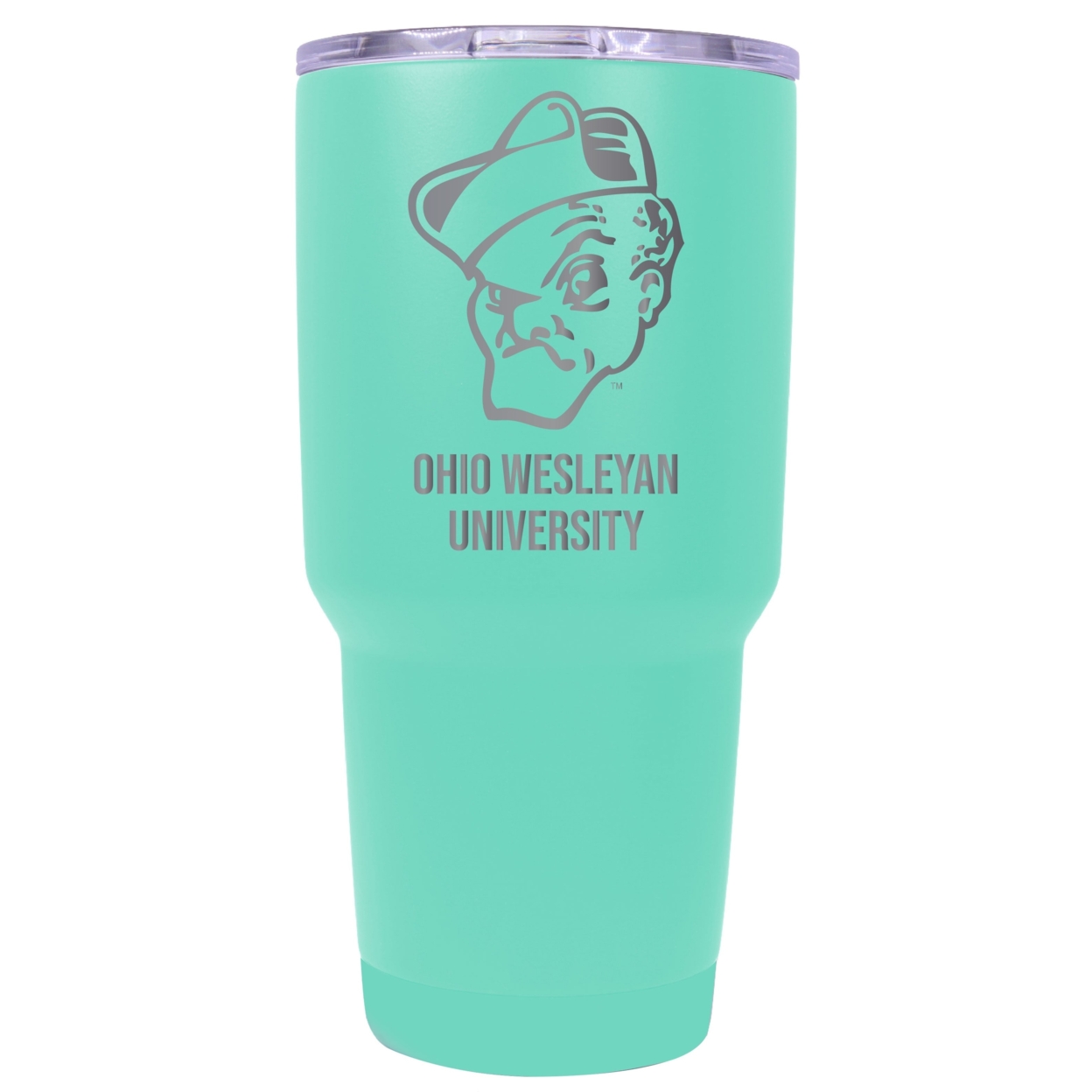 Ohio Wesleyan University 24 Oz Laser Engraved Stainless Steel Insulated Tumbler - Choose Your Color. - Coral