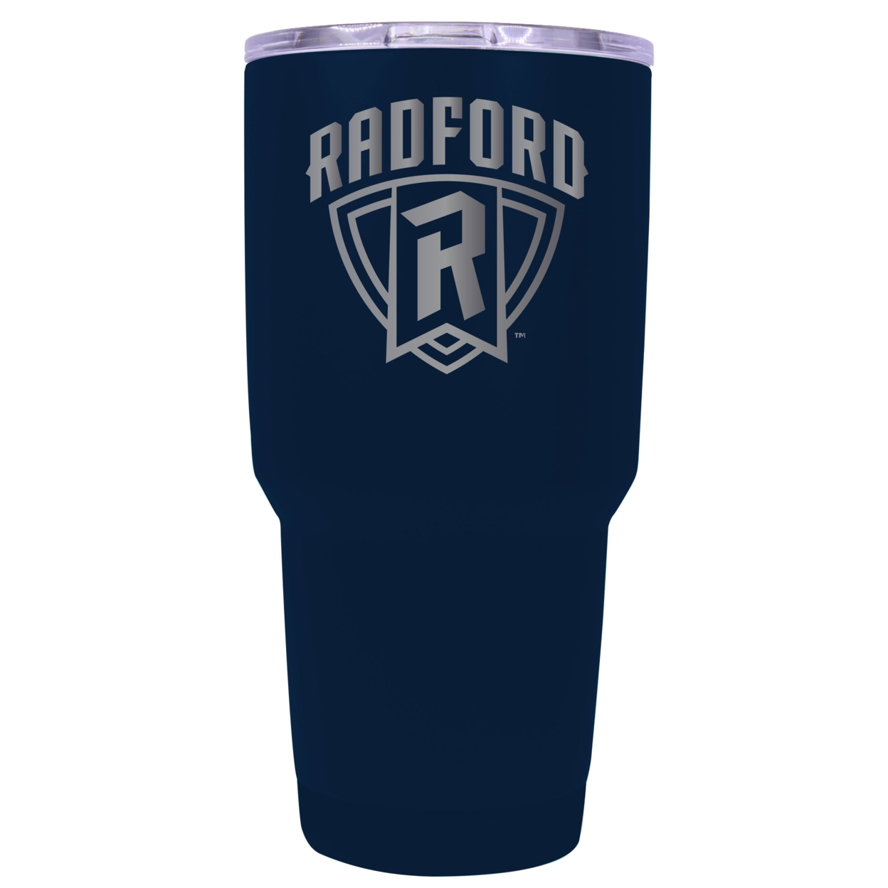 Radford University Highlanders 24 Oz Laser Engraved Stainless Steel Insulated Tumbler - Choose Your Color. - Navy