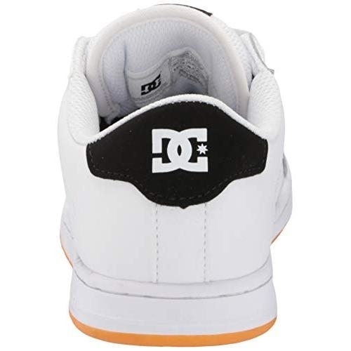 DC Unisex-Child Striker Skate Shoe WHITE/GUM - WHITE/GUM, 1 Little Kid