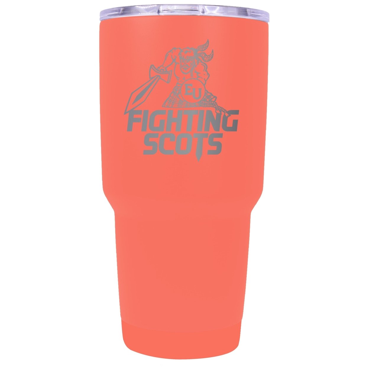 Edinboro University 24 Oz Laser Engraved Stainless Steel Insulated Tumbler - Choose Your Color. - Coral
