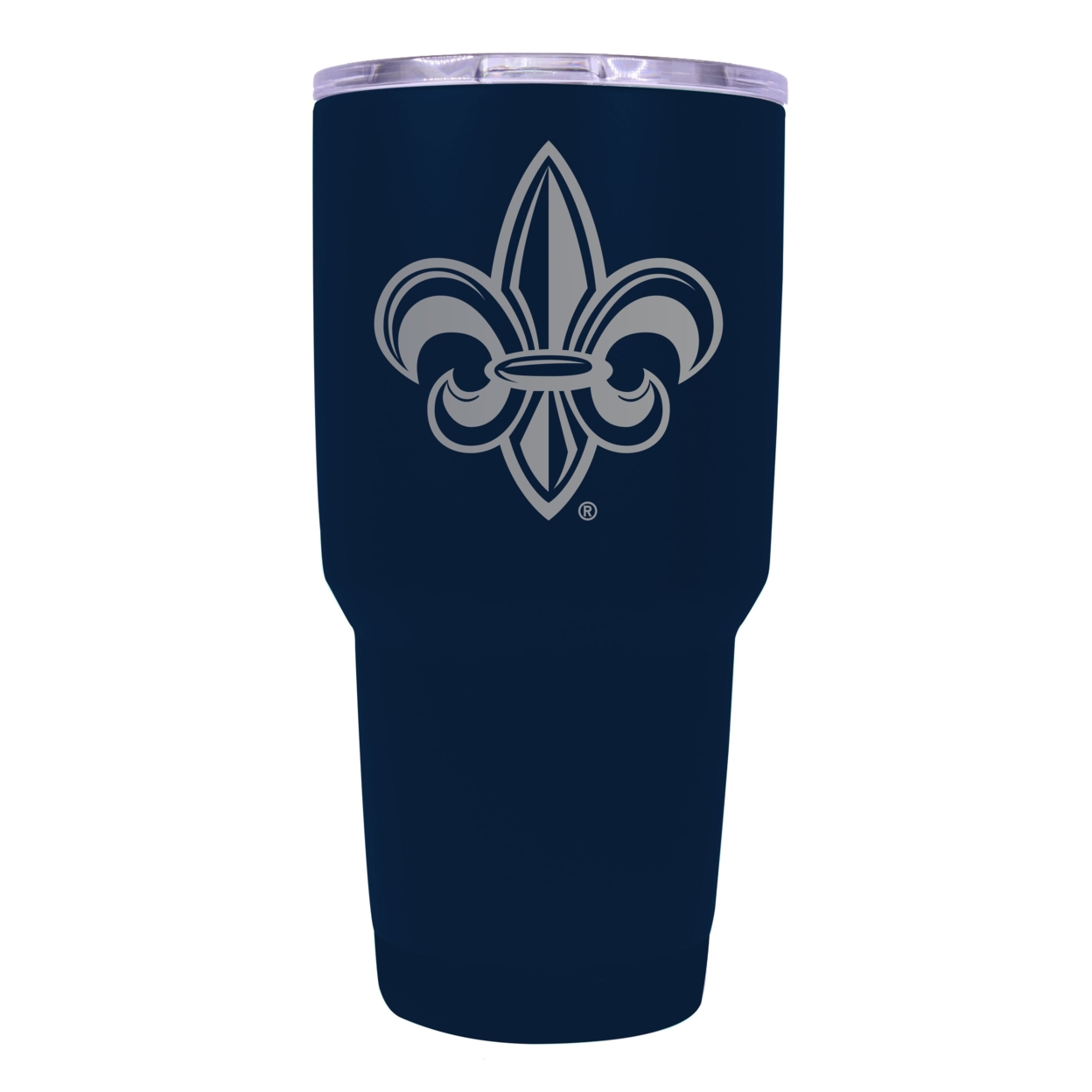 Louisiana At Lafayette 24 Oz Laser Engraved Stainless Steel Insulated Tumbler - Choose Your Color. - Navy