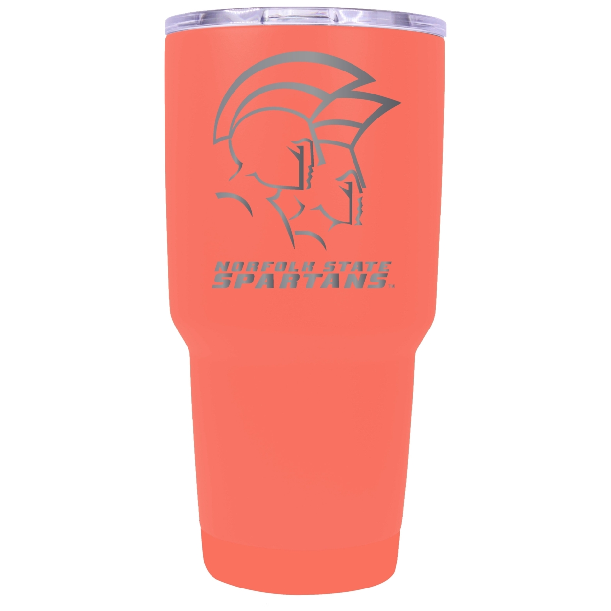 Norfolk State University 24 Oz Laser Engraved Stainless Steel Insulated Tumbler - Choose Your Color. - Coral