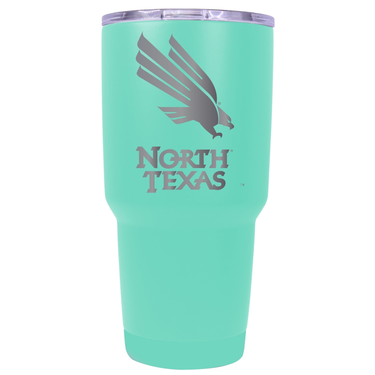 North Texas 24 Oz Laser Engraved Stainless Steel Insulated Tumbler - Choose Your Color. - Seafoam