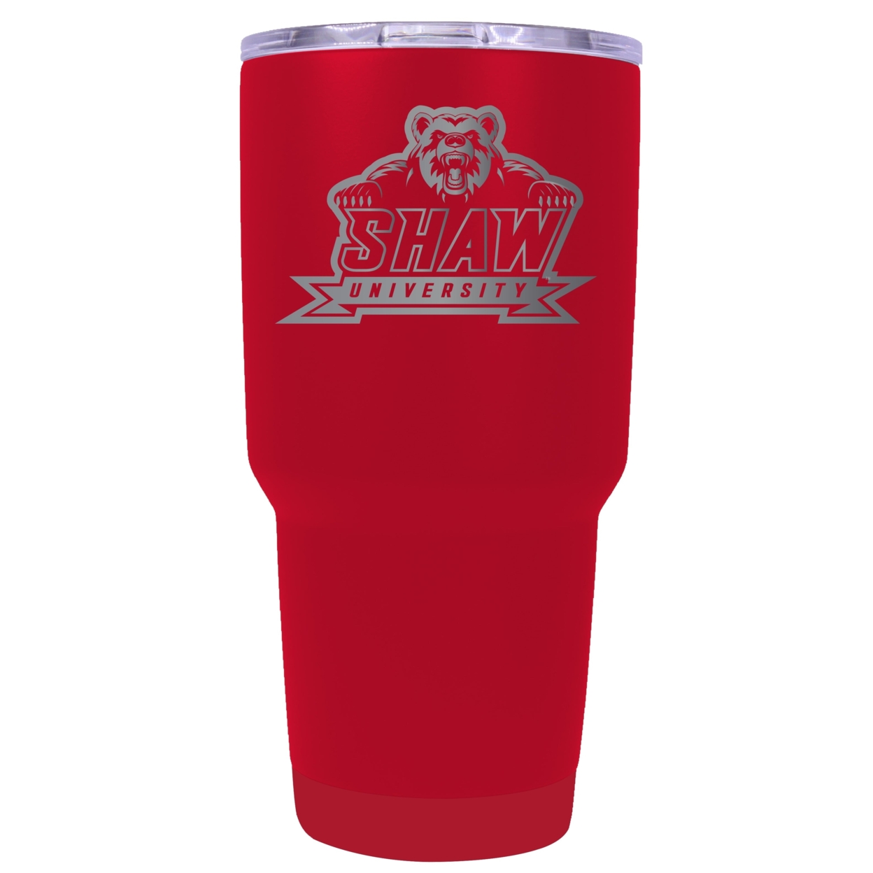 Shaw University Bears 24 Oz Laser Engraved Stainless Steel Insulated Tumbler - Choose Your Color. - Red