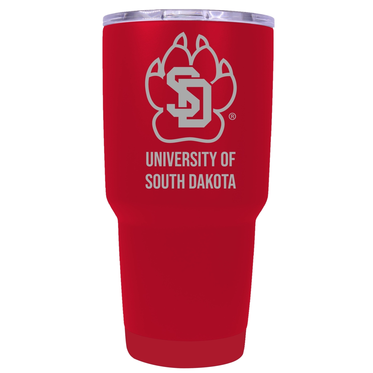 South Dakota Coyotes 24 Oz Laser Engraved Stainless Steel Insulated Tumbler - Choose Your Color. - Red