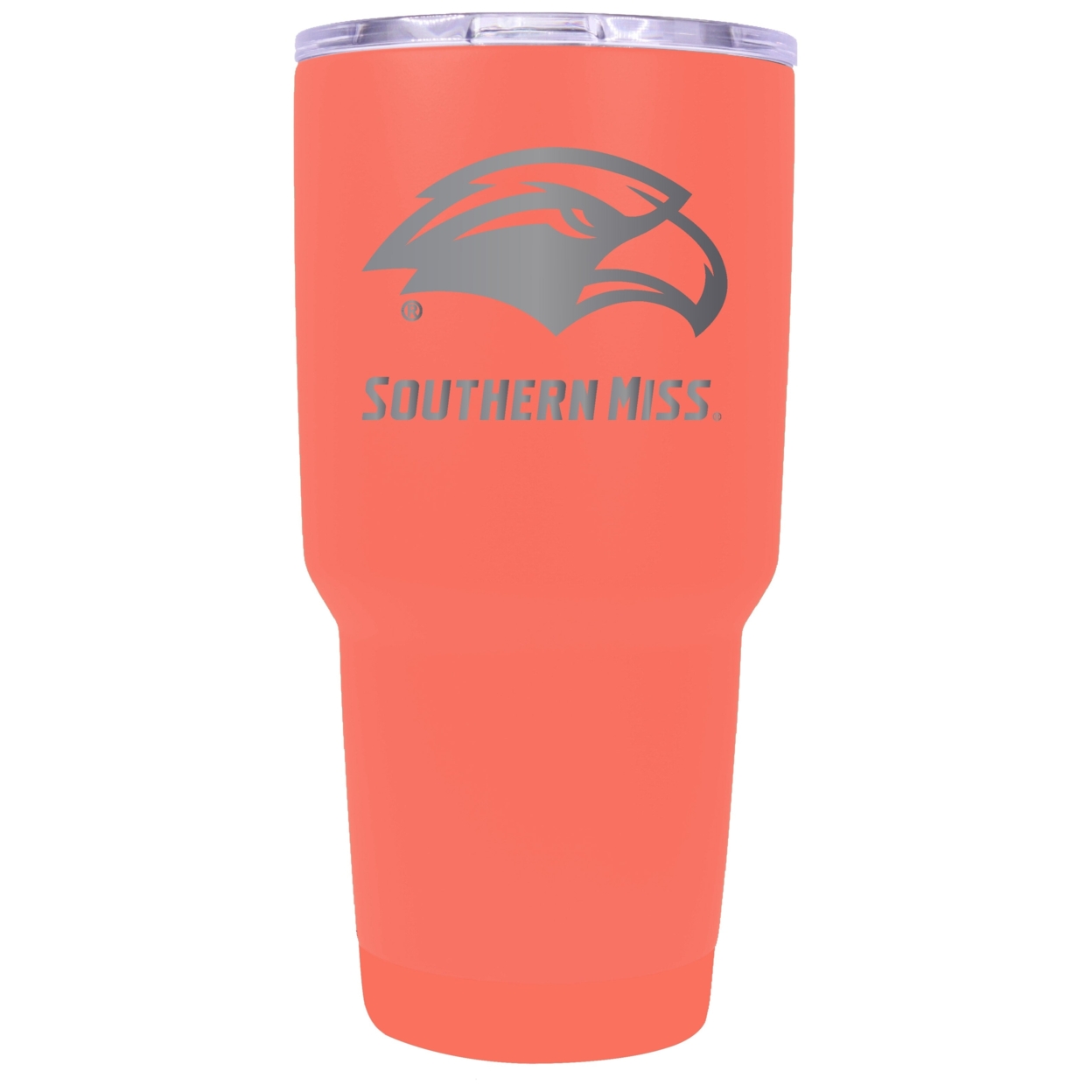 Southern Mississippi Golden Eagles 24 Oz Laser Engraved Stainless Steel Insulated Tumbler - Choose Your Color. - Coral