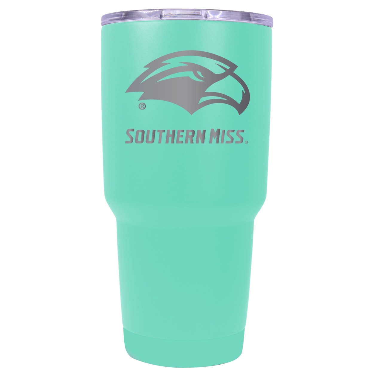 Southern Mississippi Golden Eagles 24 Oz Laser Engraved Stainless Steel Insulated Tumbler - Choose Your Color. - Seafoam