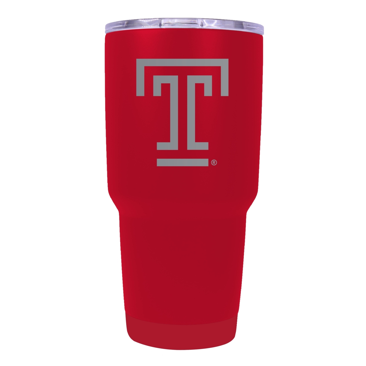 Temple University 24 Oz Laser Engraved Stainless Steel Insulated Tumbler - Choose Your Color. - Red