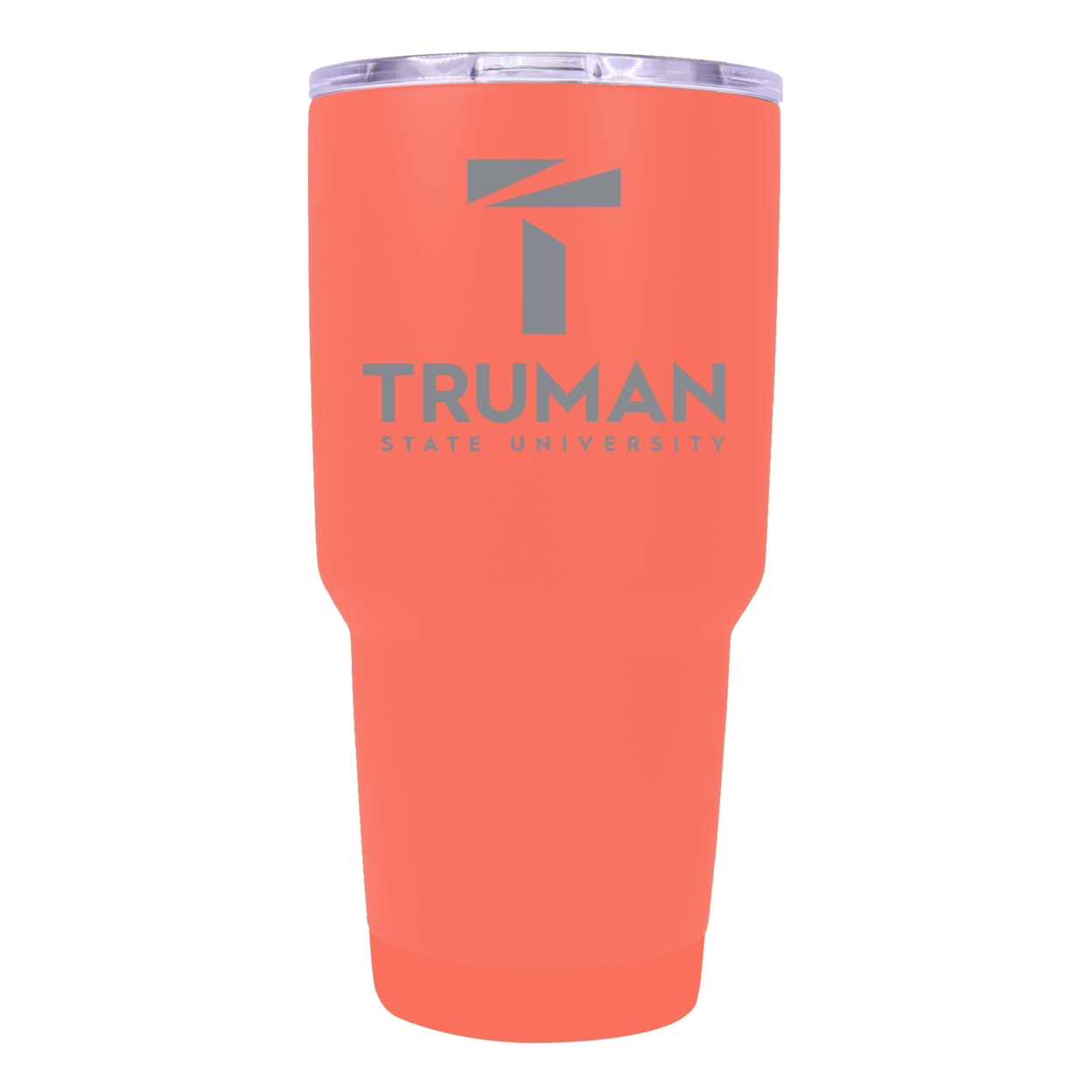 Truman State University 24 Oz Laser Engraved Stainless Steel Insulated Tumbler - Choose Your Color. - Coral