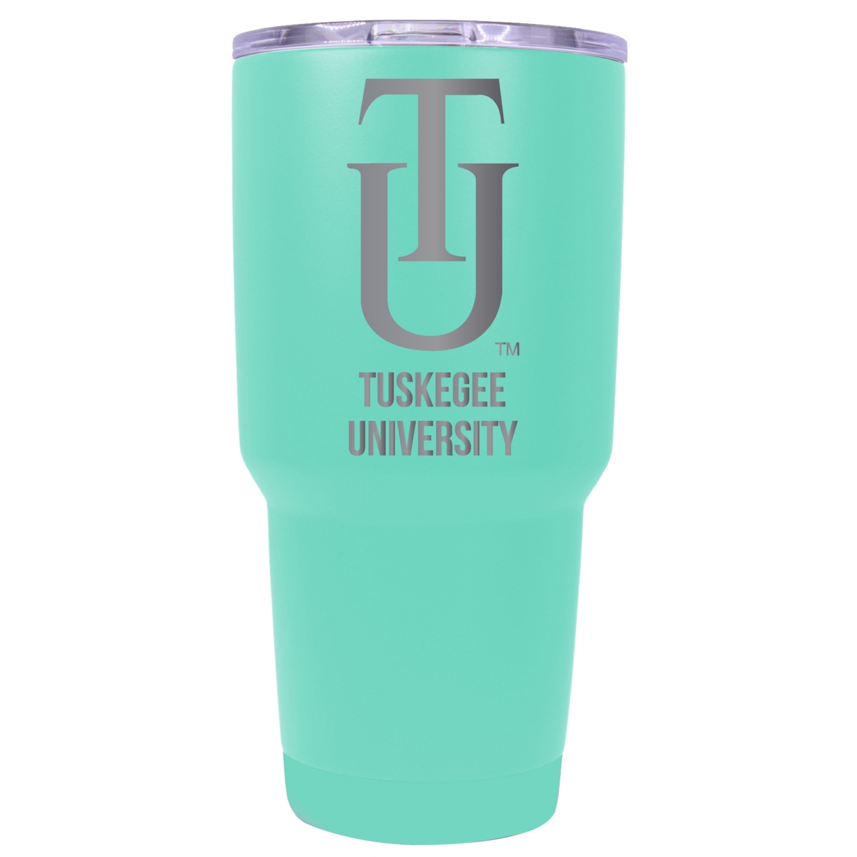 Tuskegee University 24 Oz Laser Engraved Stainless Steel Insulated Tumbler - Choose Your Color. - Seafoam