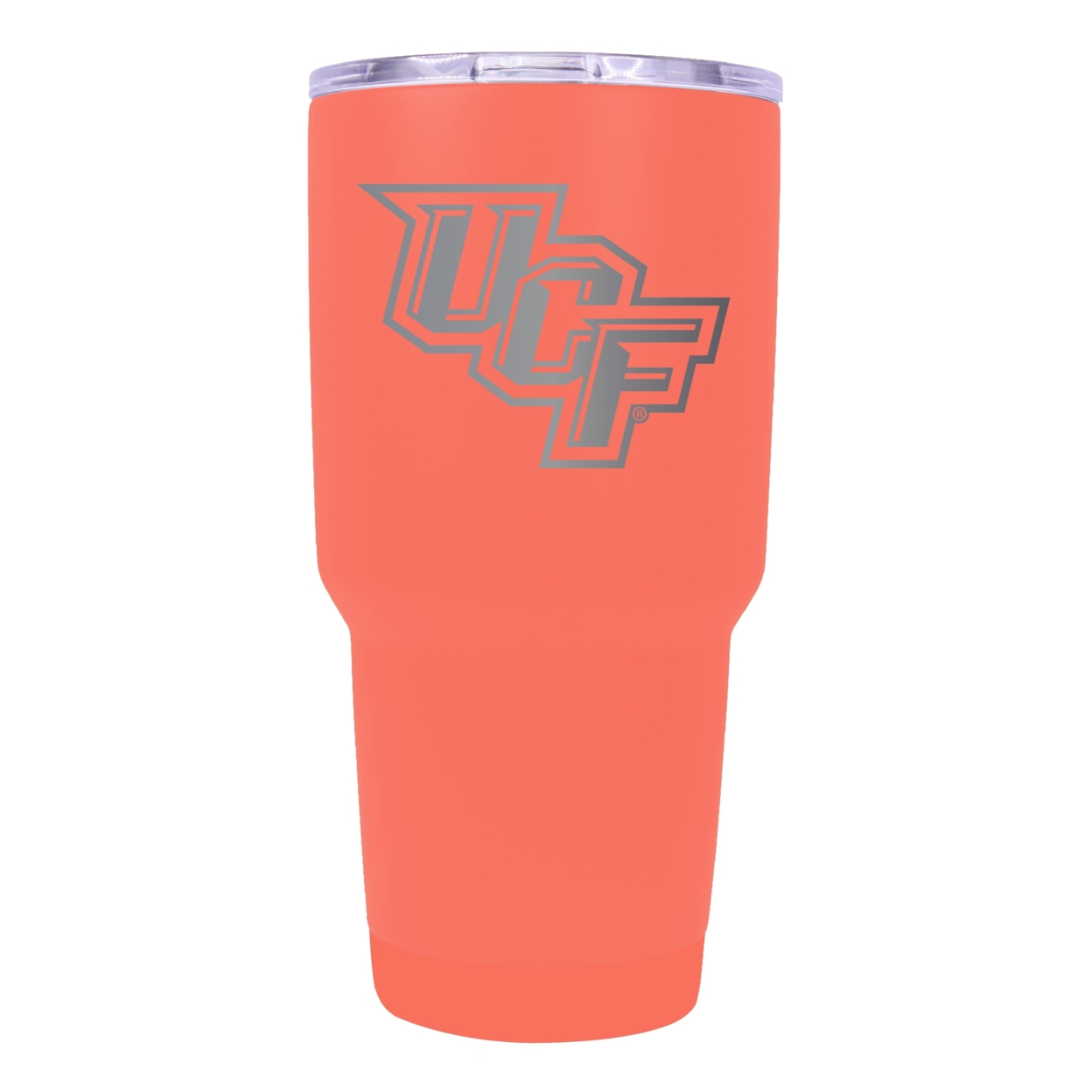 University Of Central Florida Knights 24 Oz Laser Engraved Stainless Steel Insulated Tumbler - Choose Your Color. - Coral