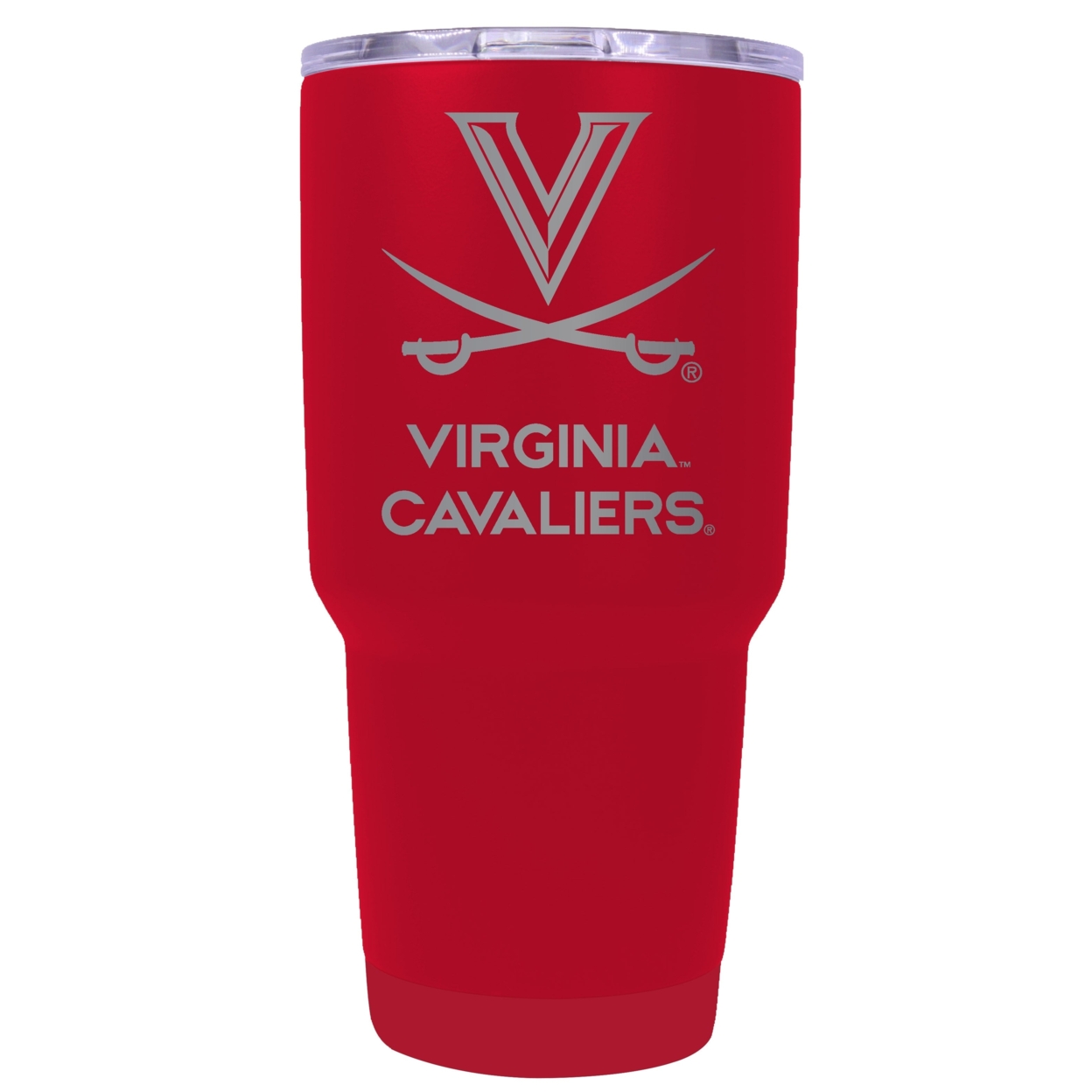 Virginia Cavaliers 24 Oz Laser Engraved Stainless Steel Insulated Tumbler - Choose Your Color. - Red