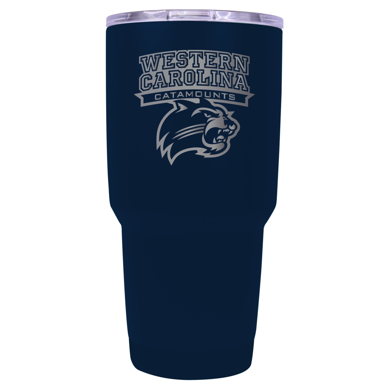 Western Carolina University 24 Oz Laser Engraved Stainless Steel Insulated Tumbler - Choose Your Color. - Navy