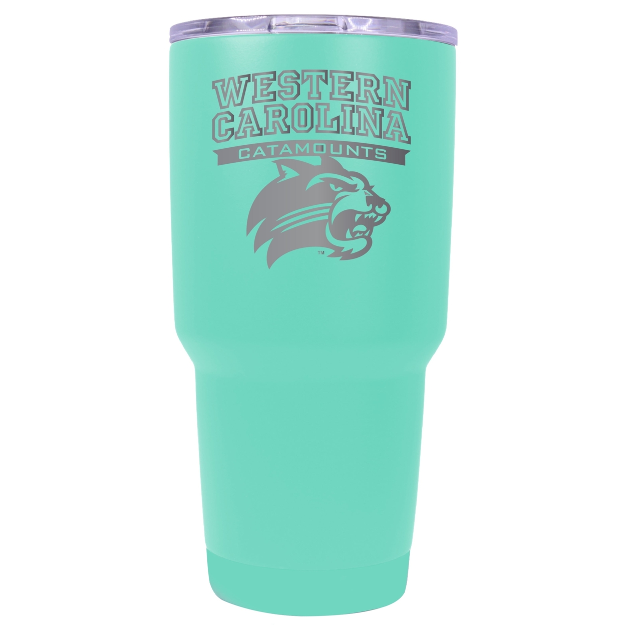 Western Carolina University 24 Oz Laser Engraved Stainless Steel Insulated Tumbler - Choose Your Color. - Seafoam
