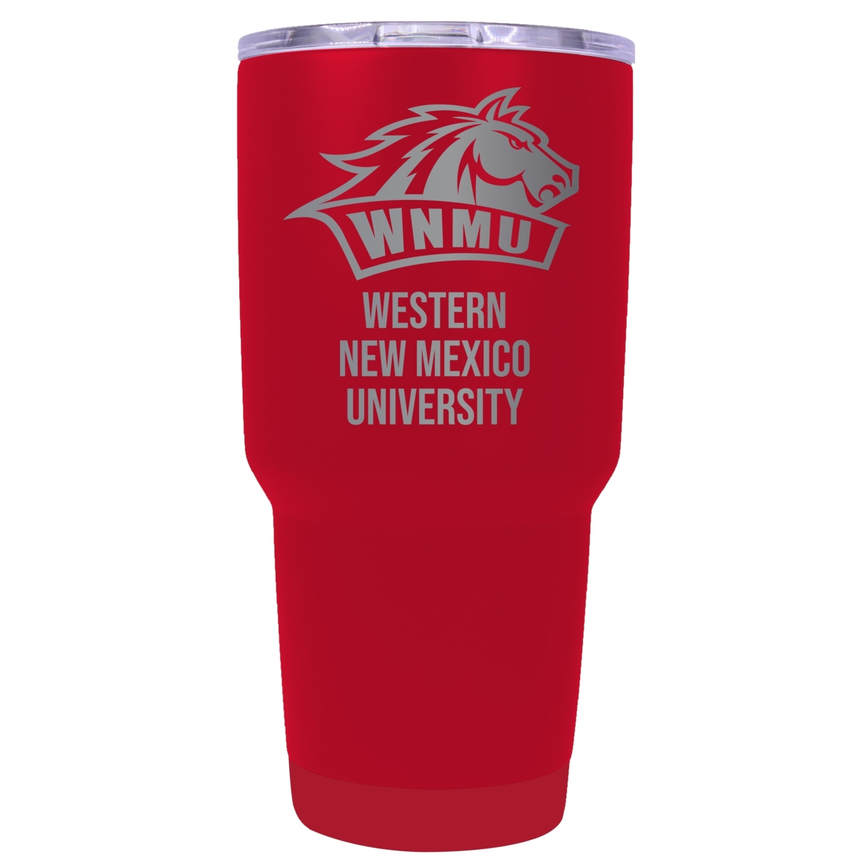 Western New Mexico University 24 Oz Laser Engraved Stainless Steel Insulated Tumbler - Choose Your Color. - Red