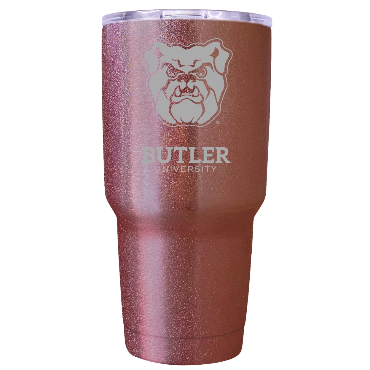 Butler Bulldogs 24 Oz Insulated Tumbler Etched - Rose Gold