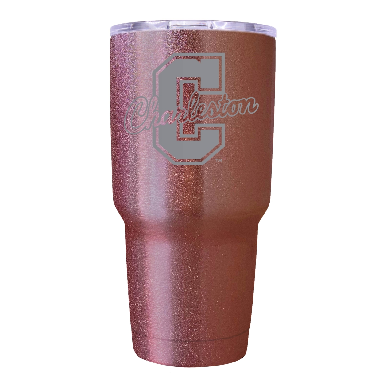 College Of Charleston 24 Oz Insulated Tumbler Etched - Rose Gold