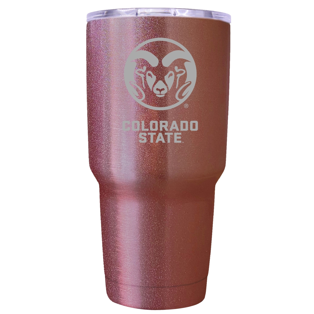 Colorado State Rams 24 Oz Insulated Tumbler Etched - Rose Gold