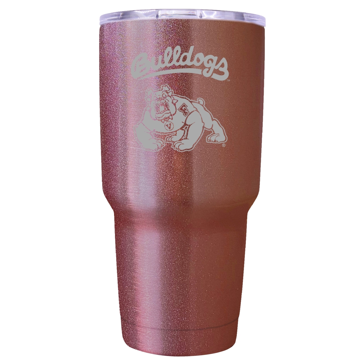 Fresno State Bulldogs 24 Oz Insulated Tumbler Etched - Rose Gold