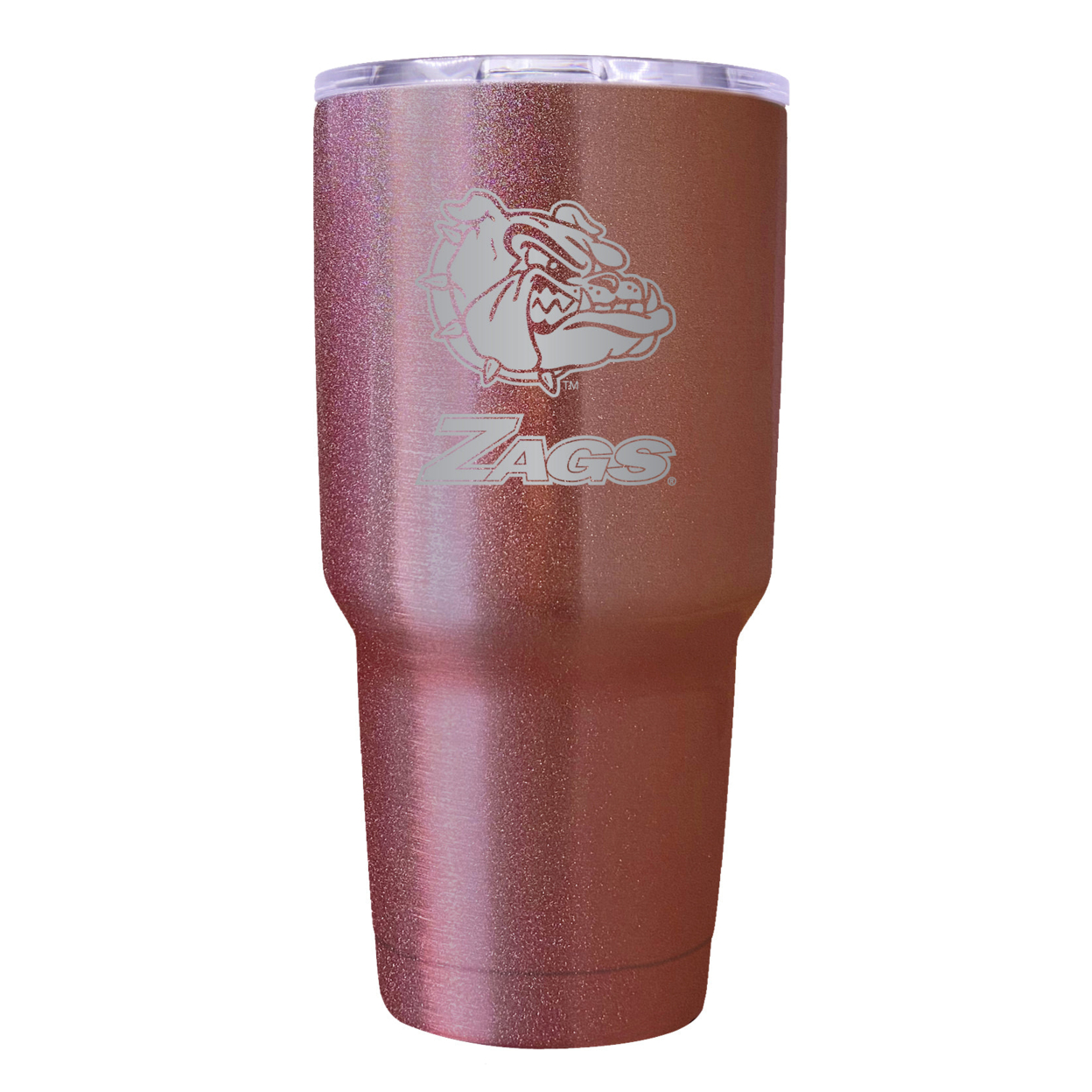 Gonzaga Bulldogs 24 Oz Insulated Tumbler Etched - Rose Gold