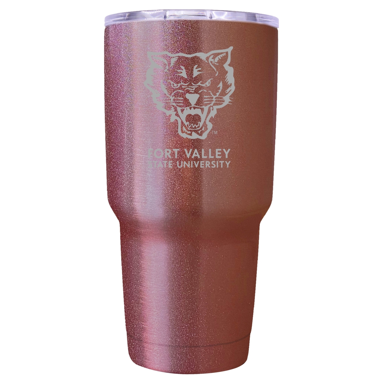 Fort Valley State University 24 Oz Insulated Tumbler Etched - Rose Gold