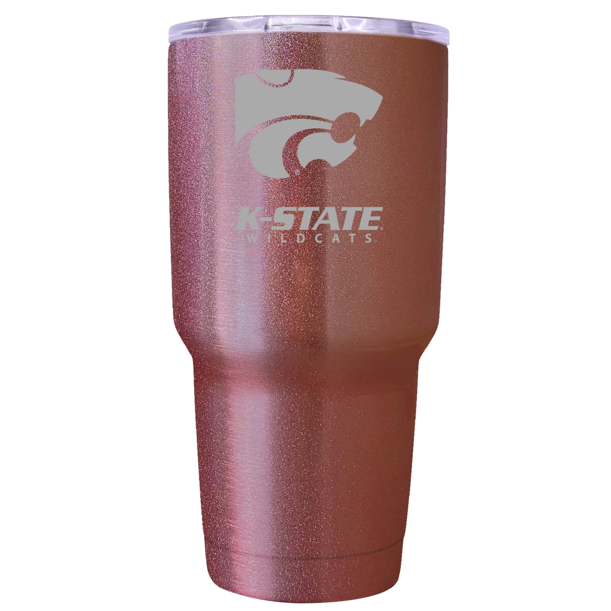 Kansas State Wildcats 24 Oz Insulated Tumbler Etched - Rose Gold