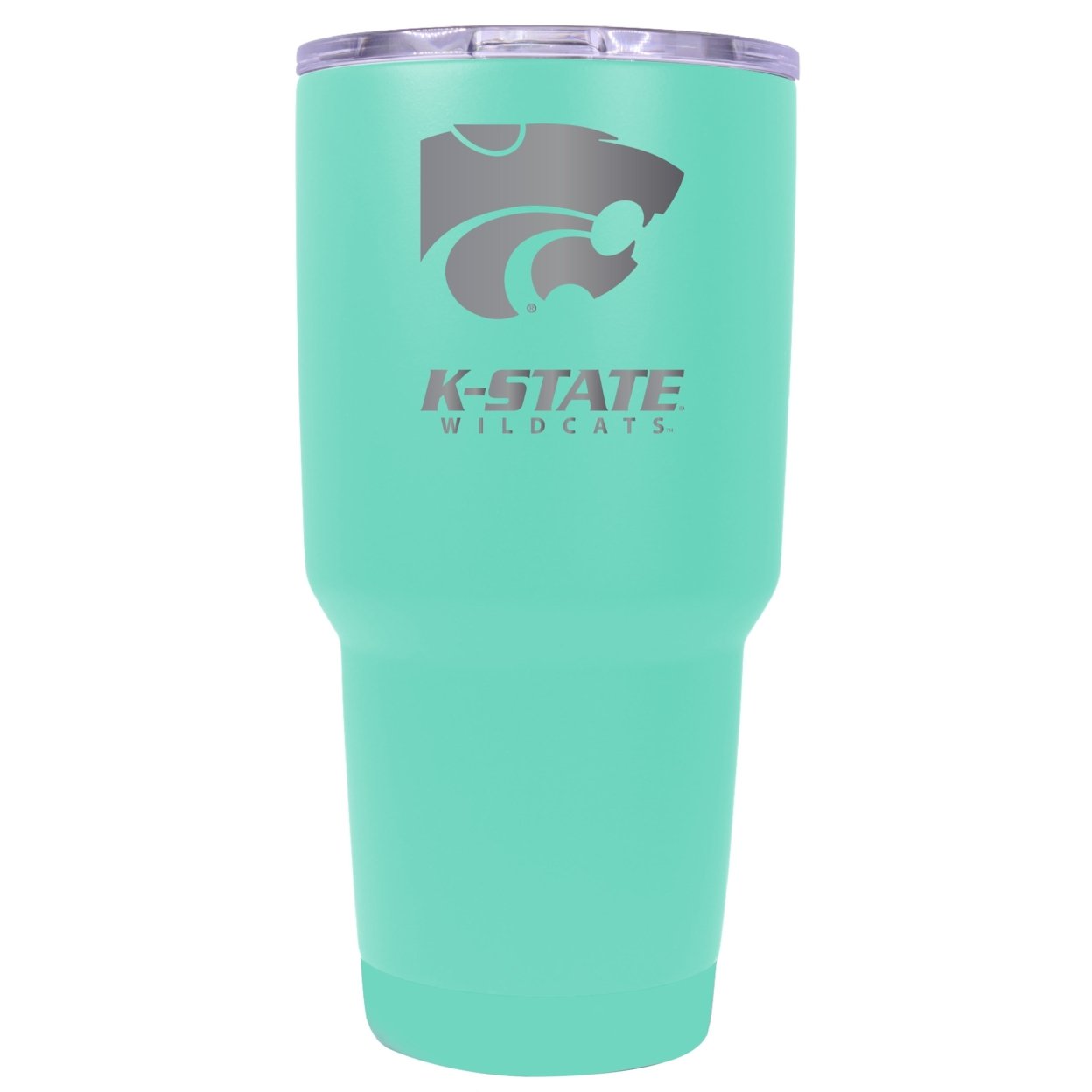 Kansas State Wildcats 24 Oz Insulated Tumbler Etched - Choose Your Color - Seafoam