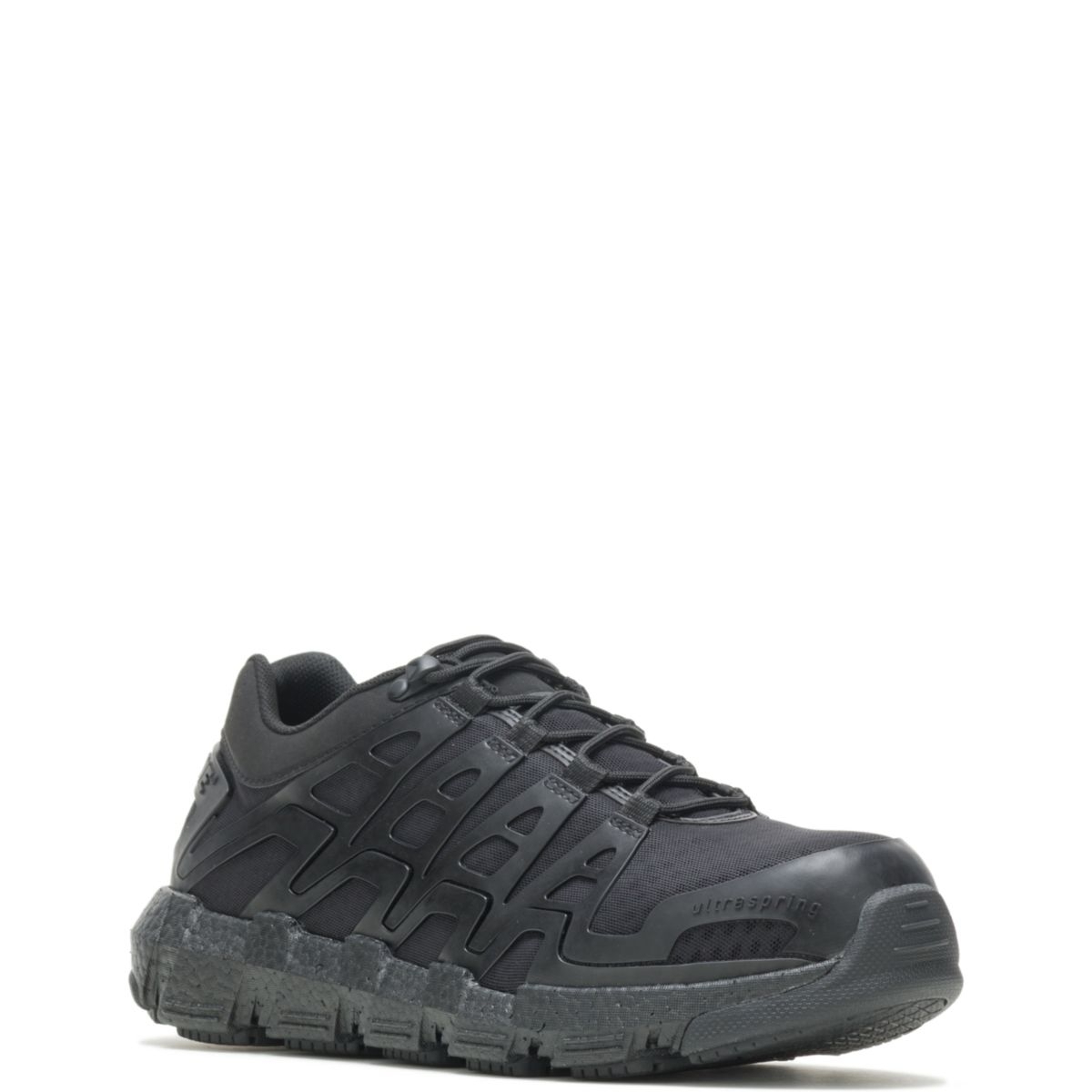 WOLVERINE Men's Rev Vent UltraSpringâ¢ DuraShocksÂ® CarbonMAXÂ® Composite Toe Work Shoe Black - W211017 BLACK - BLACK, 11.5