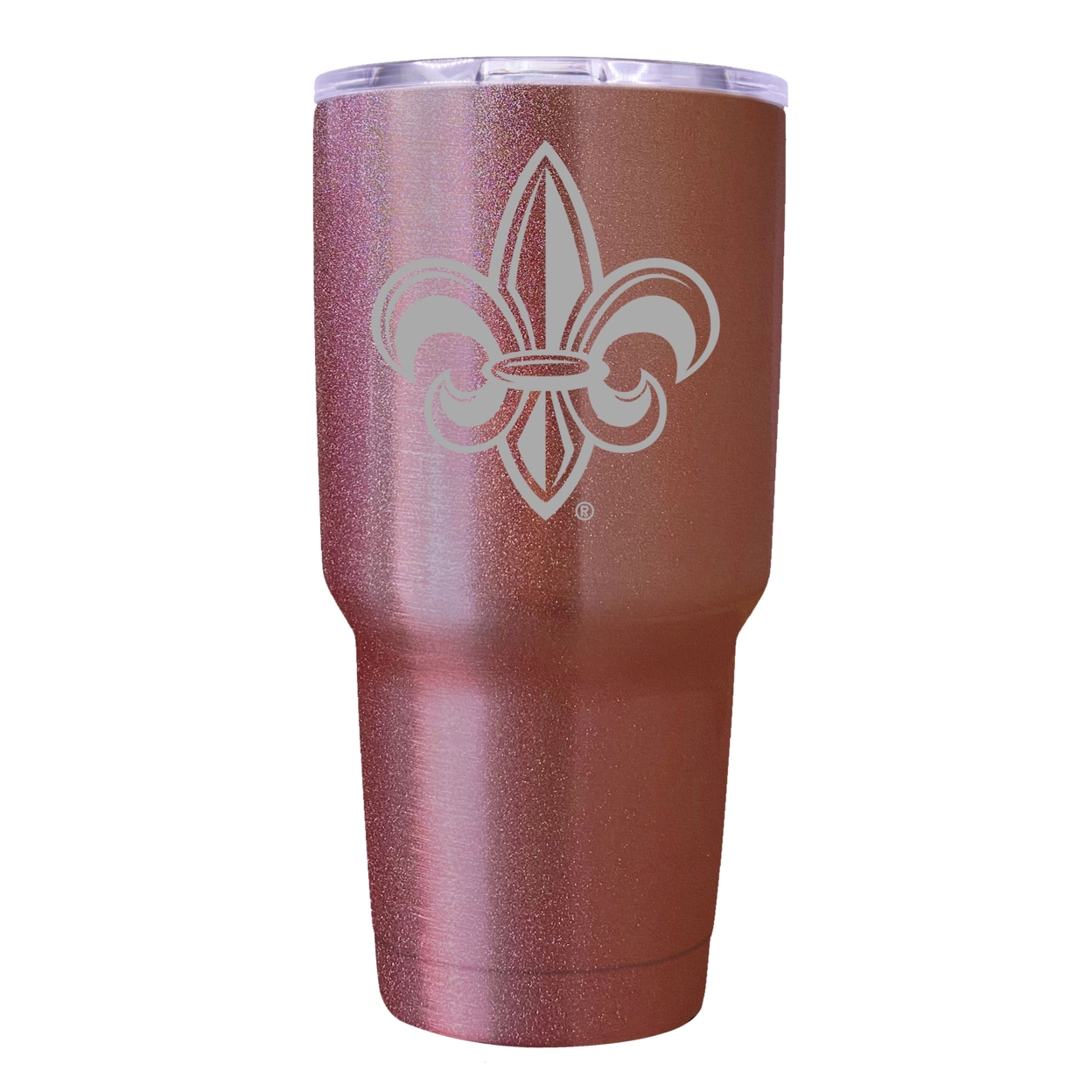 Louisiana At Lafayette 24 Oz Insulated Tumbler Etched - Rose Gold