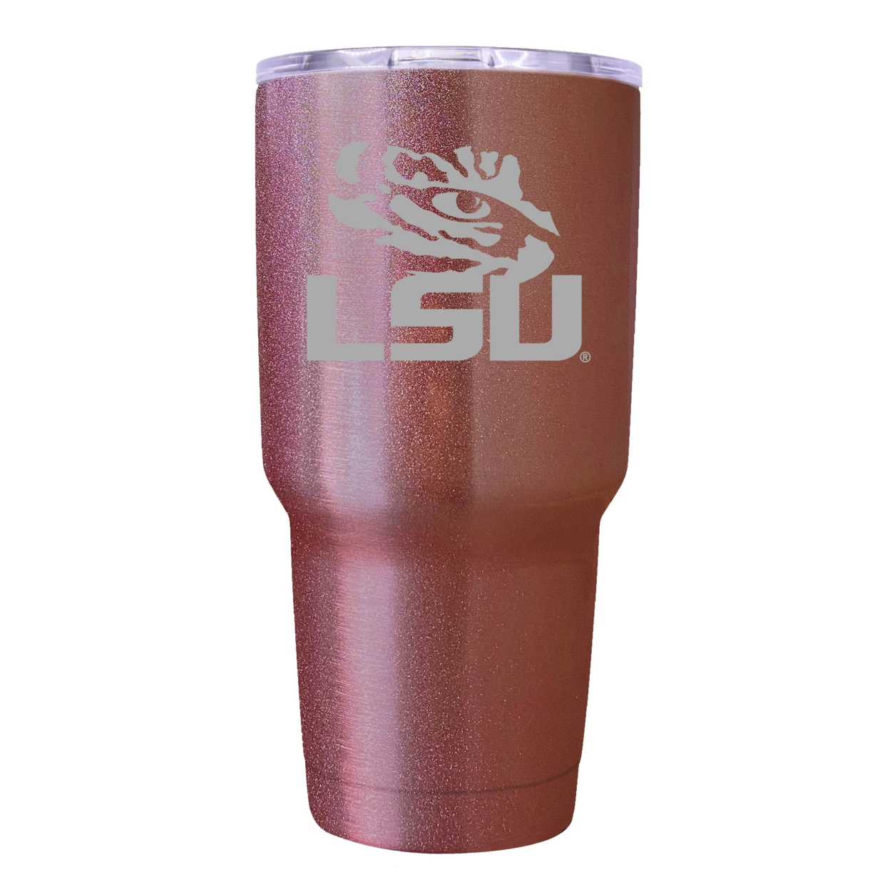 LSU Tigers 24 Oz Insulated Tumbler Etched - Rose Gold