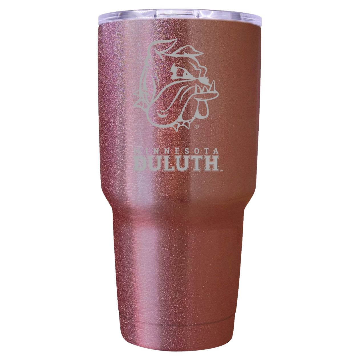 Minnesota Duluth Bulldogs 24 Oz Insulated Tumbler Etched - Rose Gold