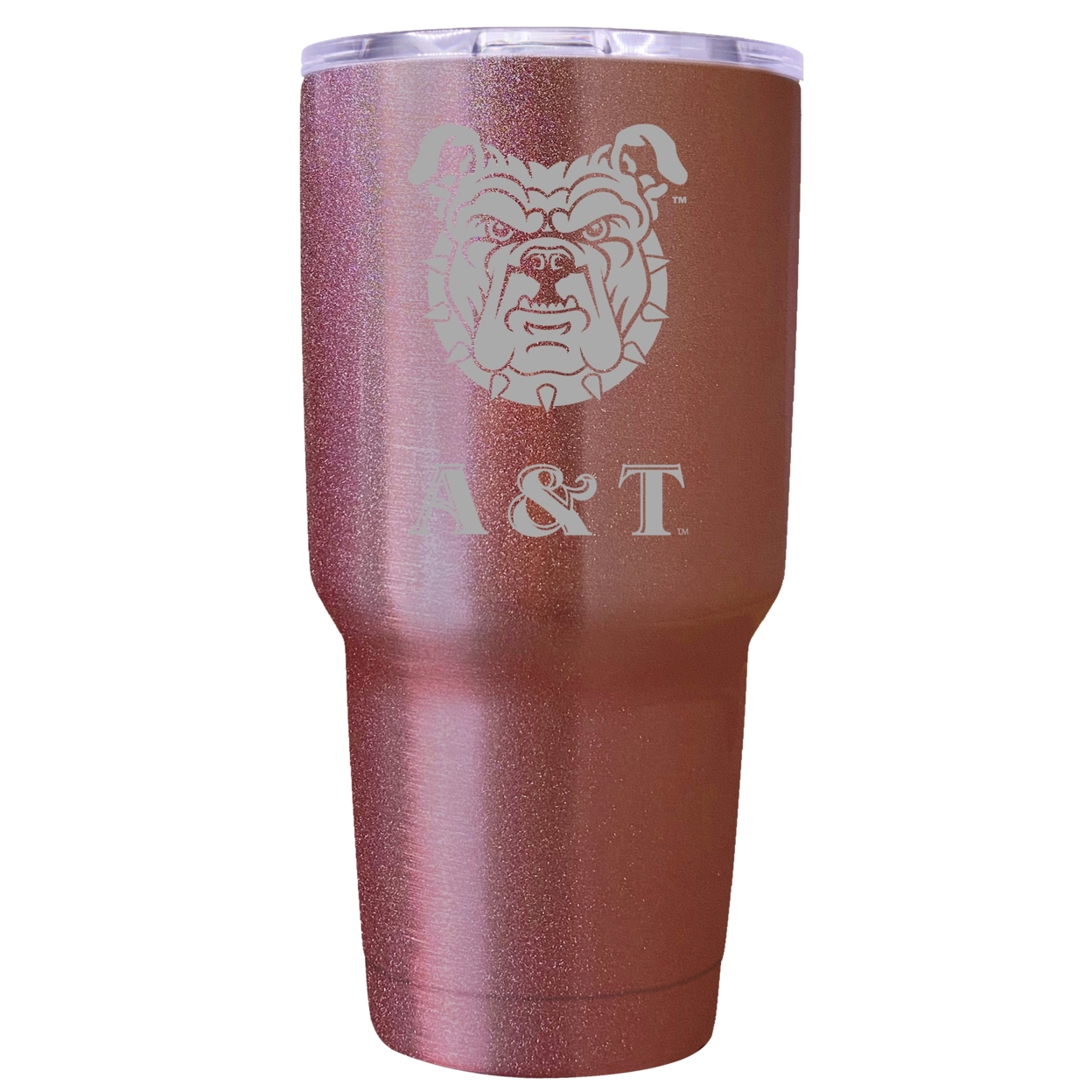 North Carolina A&T State Aggies 24 Oz Insulated Tumbler Etched - Rose Gold