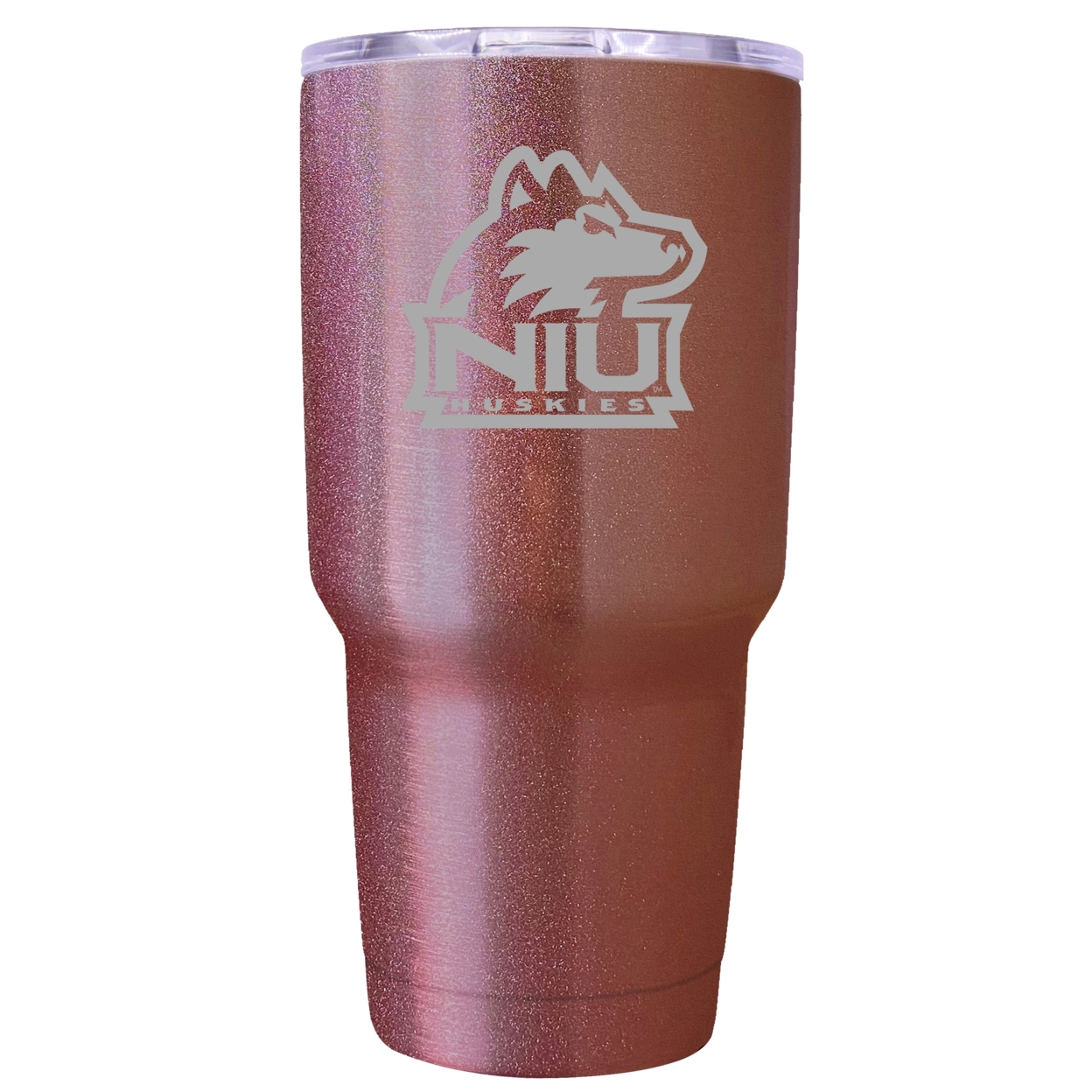 Northern Illinois Huskies 24 Oz Insulated Tumbler Etched - Rose Gold