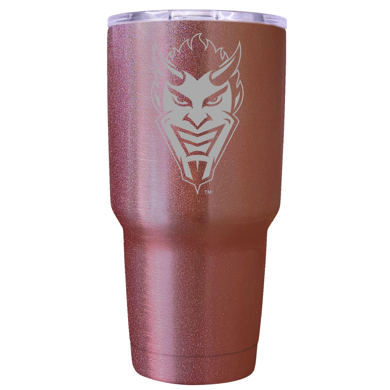 Northwestern State Demons 24 Oz Insulated Tumbler Etched - Rose Gold