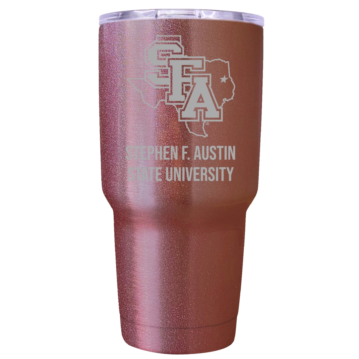 Stephen F. Austin State University 24 Oz Insulated Tumbler Etched - Rose Gold