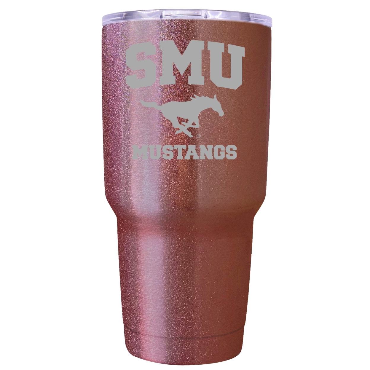 Southern Methodist University 24 Oz Insulated Tumbler Etched - Rose Gold