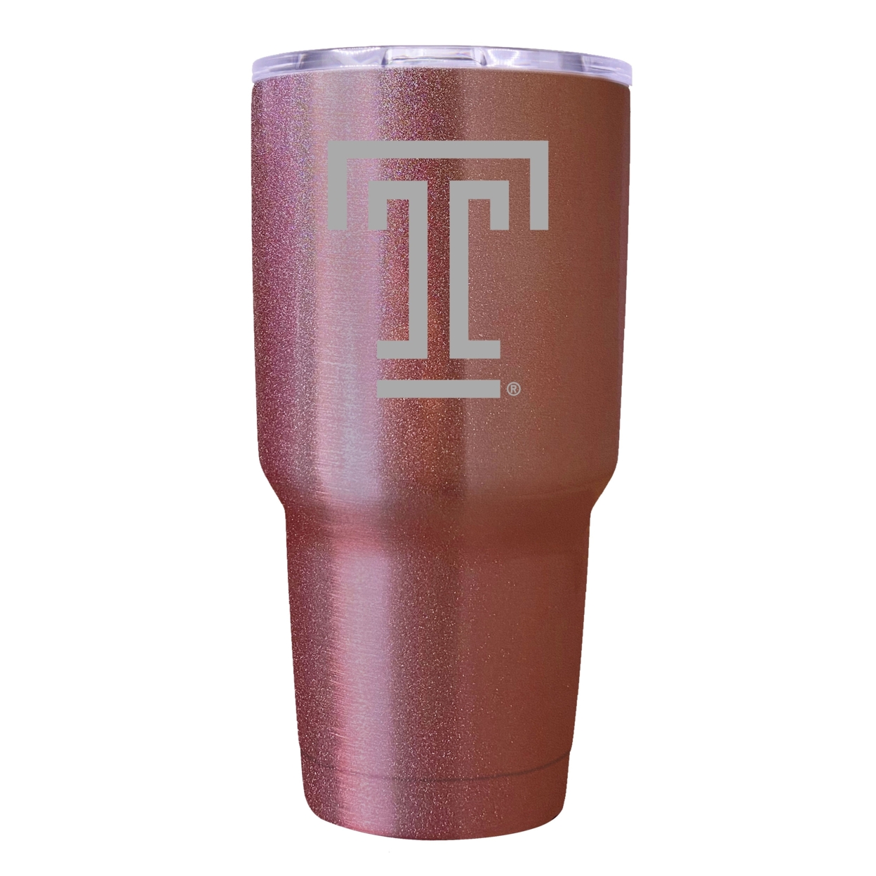 Temple University 24 Oz Insulated Tumbler Etched - Rose Gold
