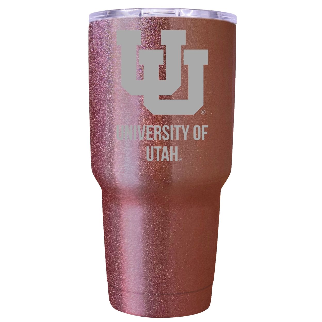 Utah Utes 24 Oz Insulated Tumbler Etched - Rose Gold