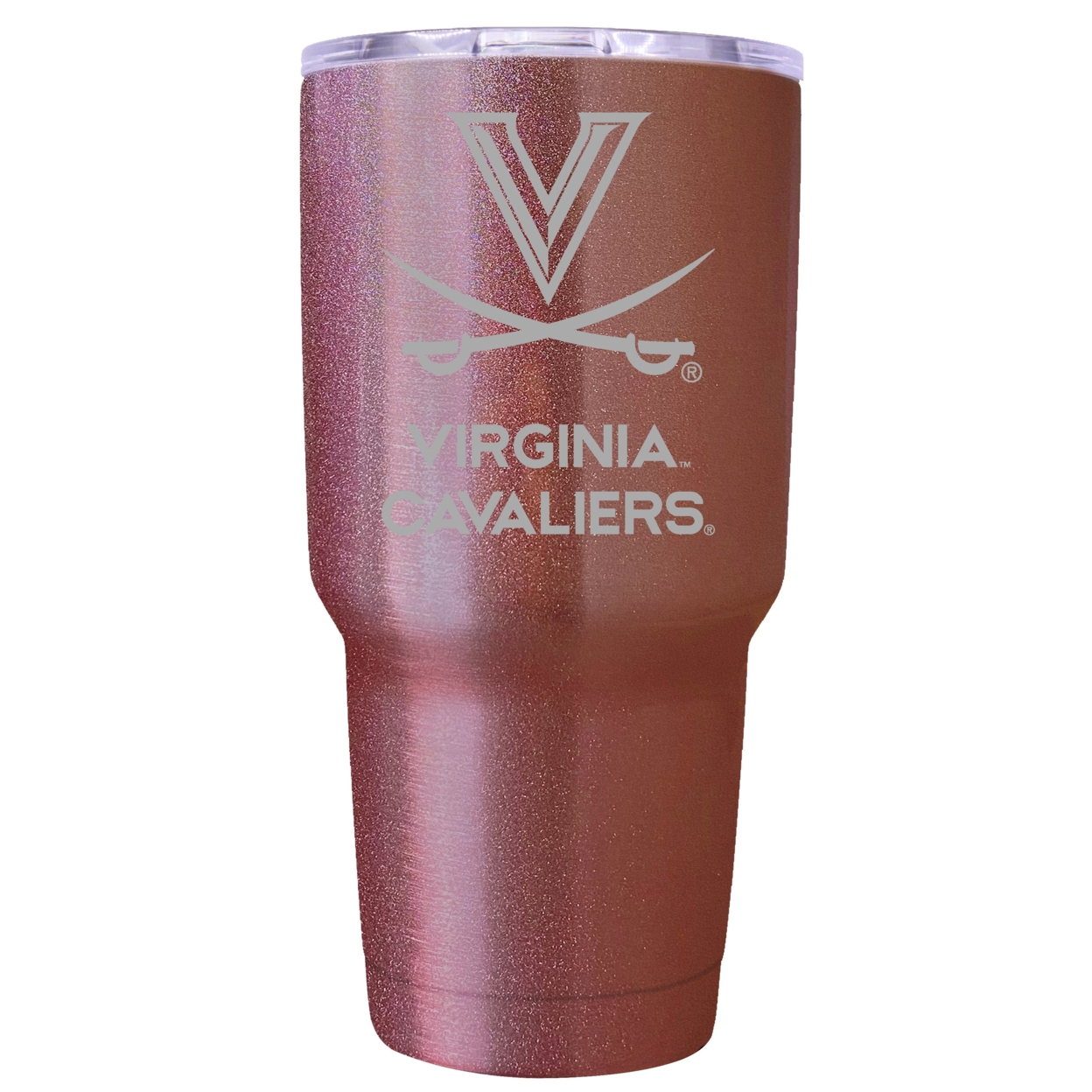 Virginia Cavaliers 24 Oz Insulated Tumbler Etched - Rose Gold