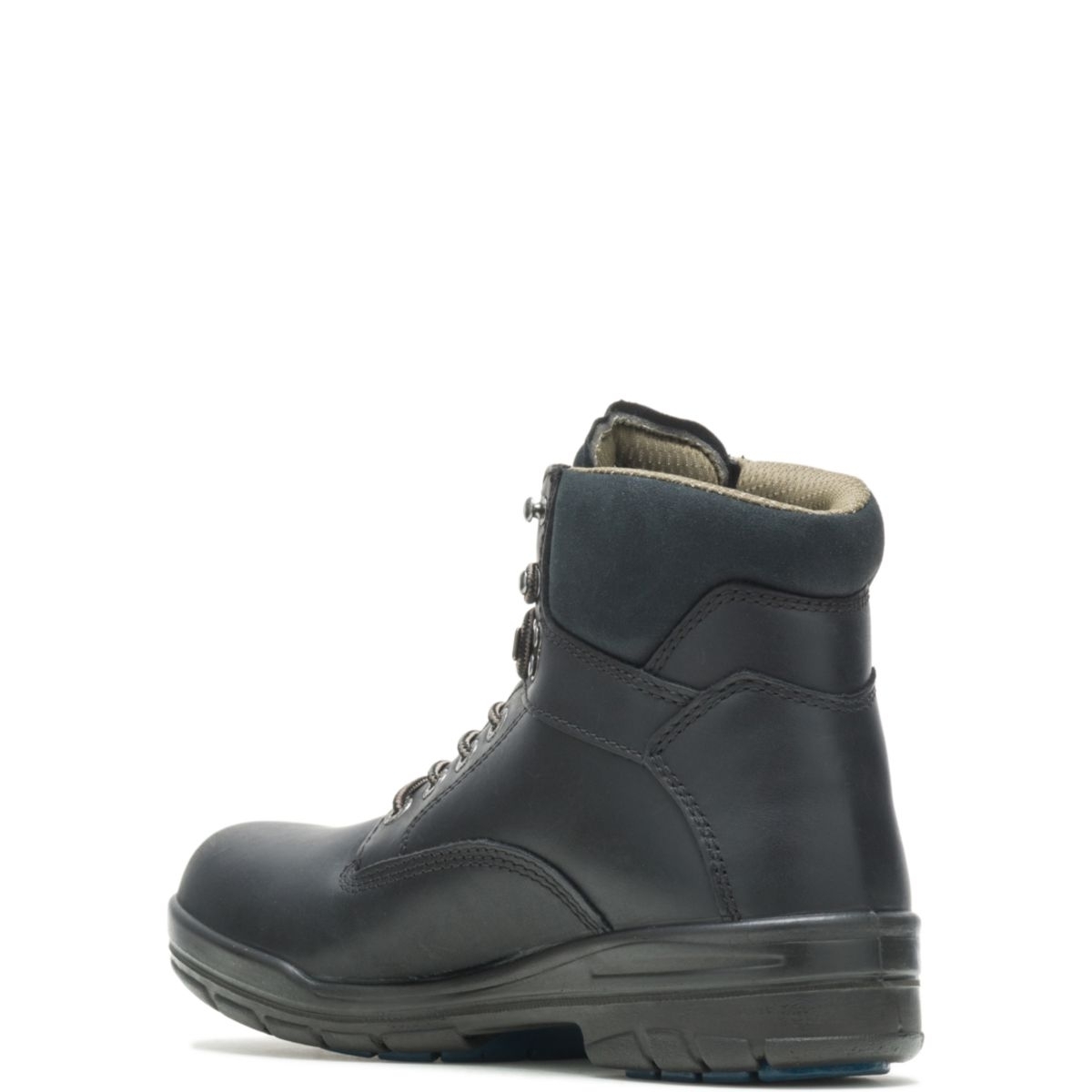 WOLVERINE Men's 6 DuraShocksÂ® Slip Resistant Direct-Attached Lined Soft Toe Work Boot Black - W03123 14 WIDE BLACK - BLACK, 7 Wide