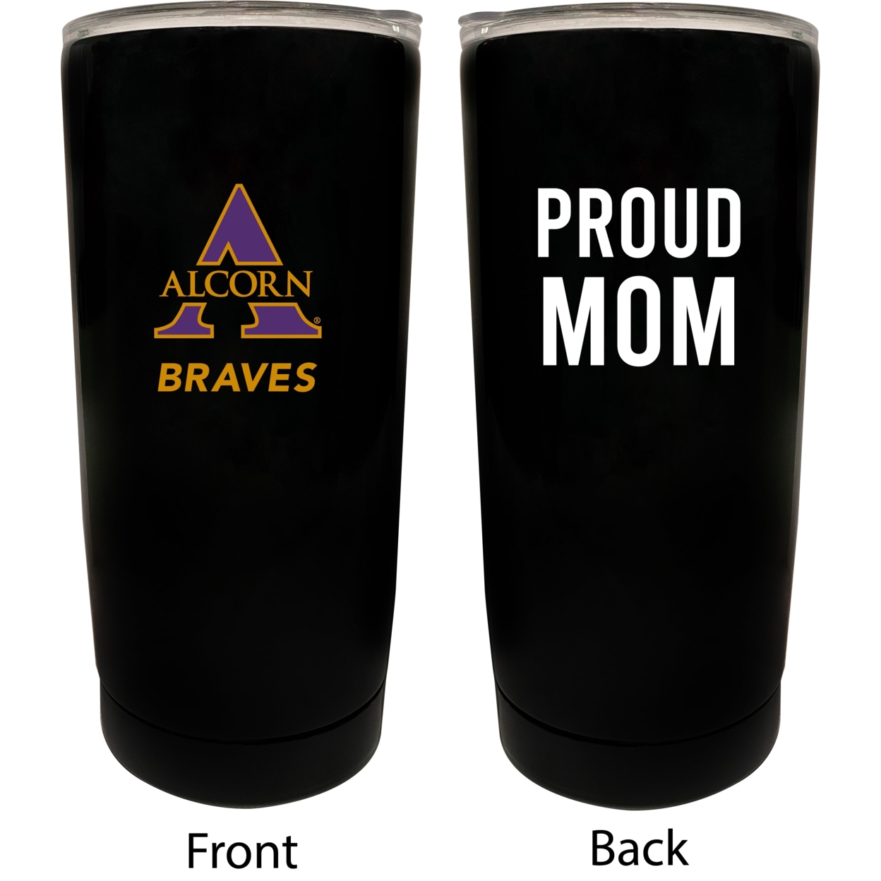 Alcorn State Braves Proud Mom 16 Oz Insulated Stainless Steel Tumblers