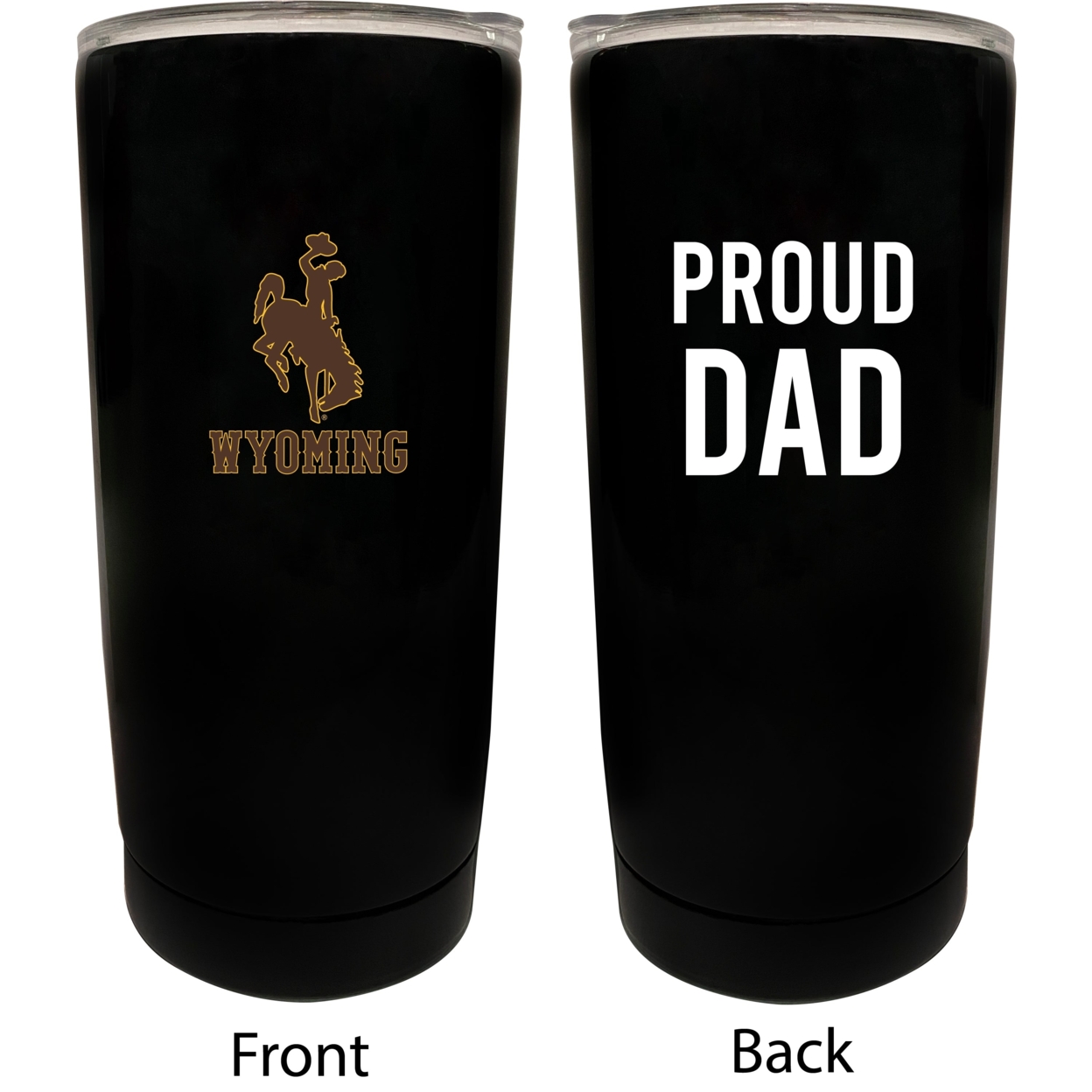 University Of Wyoming Proud Dad 16 Oz Insulated Stainless Steel Tumblers