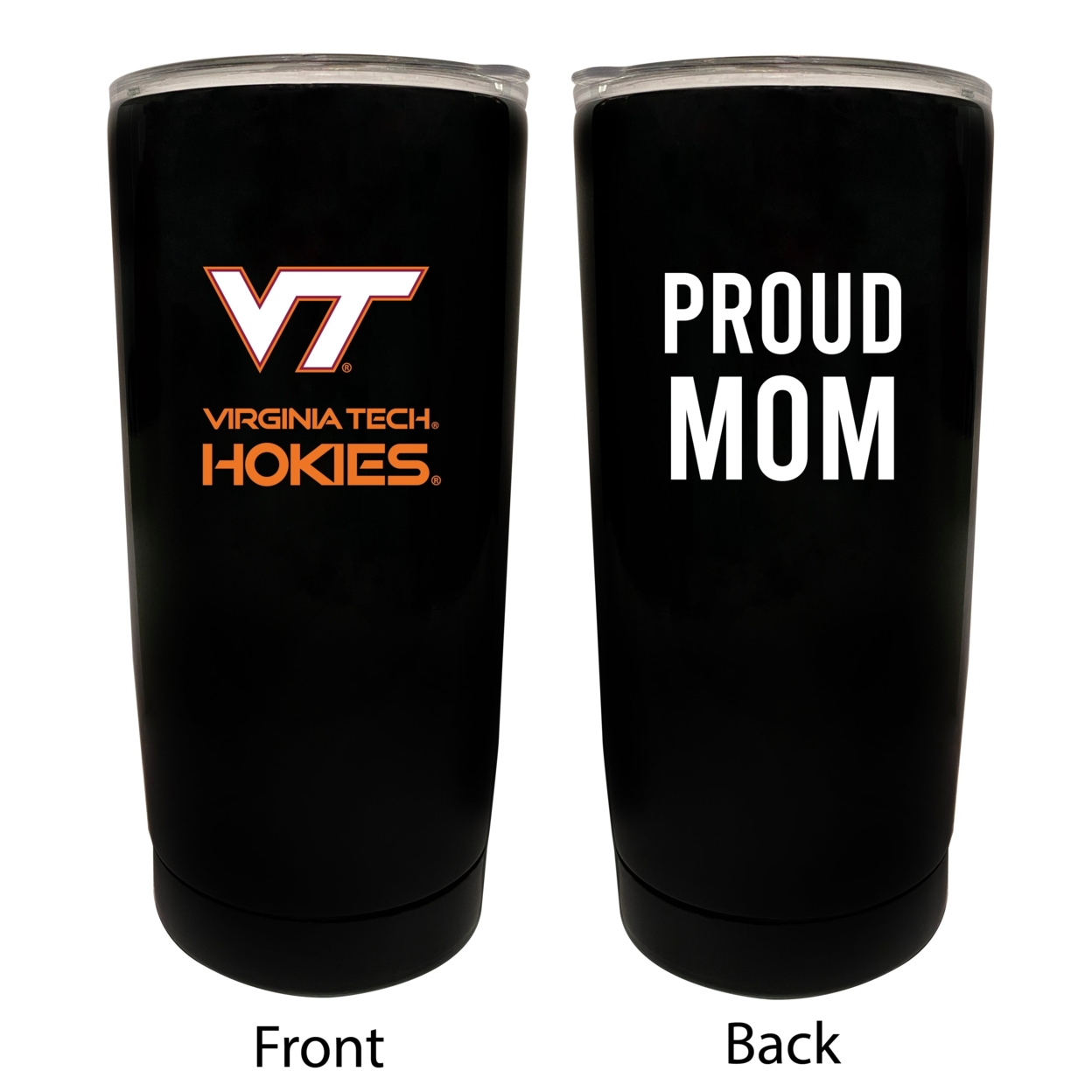Virginia Tech Hokies Proud Mom 16 Oz Insulated Stainless Steel Tumblers