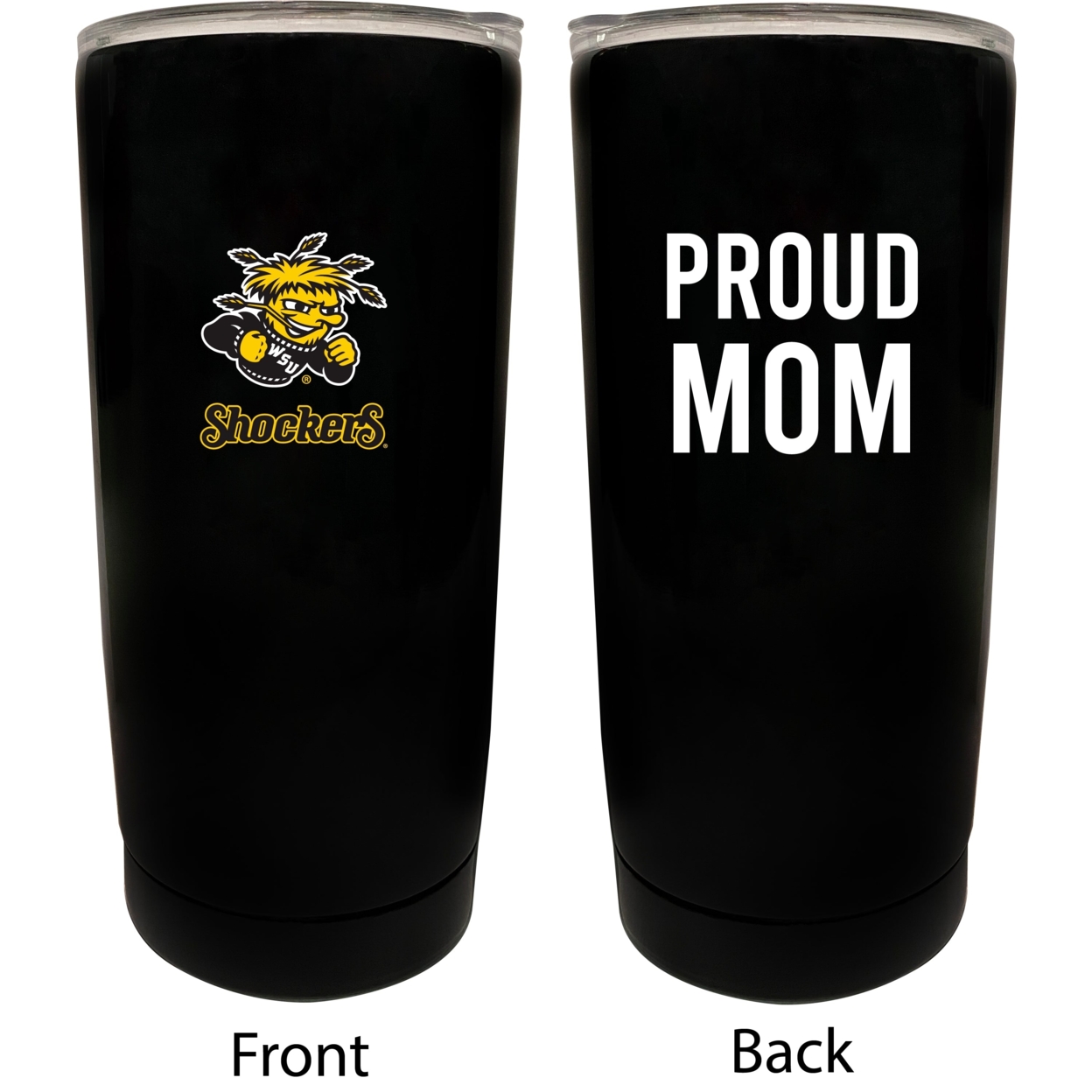 Wichita State Shockers Proud Mom 16 Oz Insulated Stainless Steel Tumblers