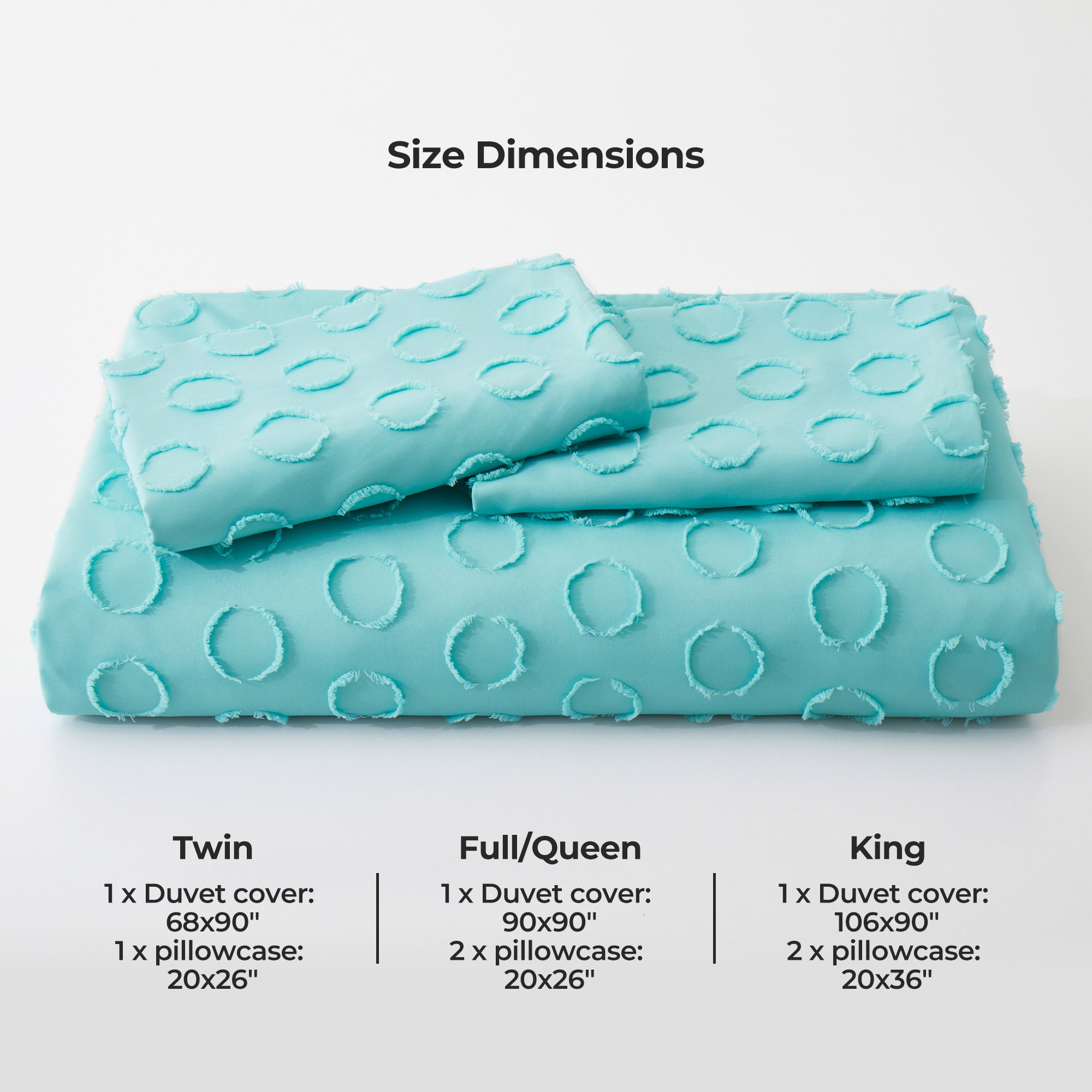 Luxury Bedding Soft Microfiber Duvet Cover And Sham Set - Cream, King